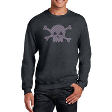 Load image into Gallery viewer, XOXO Skull  - Men&#39;s Word Art Crewneck Sweatshirt