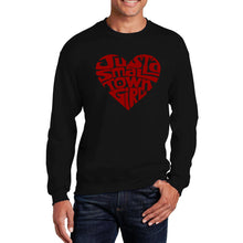 Load image into Gallery viewer, Just a Small Town Girl  - Men&#39;s Word Art Crewneck Sweatshirt