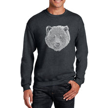 Load image into Gallery viewer, Bear Face  - Men&#39;s Word Art Crewneck Sweatshirt