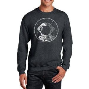 I Need My Space Astronaut - Men's Word Art Crewneck Sweatshirt