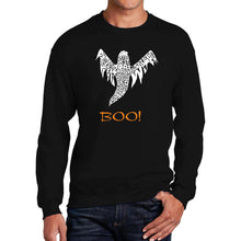 Load image into Gallery viewer, Halloween Ghost - Men&#39;s Word Art Crewneck Sweatshirt