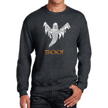 Load image into Gallery viewer, Halloween Ghost - Men&#39;s Word Art Crewneck Sweatshirt
