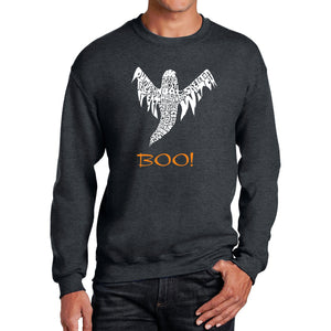 Halloween Ghost - Men's Word Art Crewneck Sweatshirt