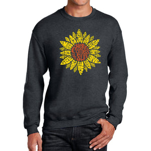 Sunflower  - Men's Word Art Crewneck Sweatshirt