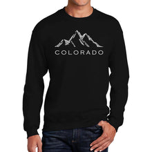 Load image into Gallery viewer, Colorado Ski Towns  - Men&#39;s Word Art Crewneck Sweatshirt