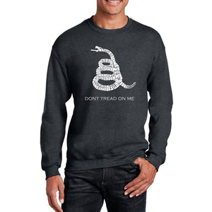 DONT TREAD ON ME - Men's Word Art Crewneck Sweatshirt
