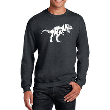 Load image into Gallery viewer, TYRANNOSAURUS REX - Men&#39;s Word Art Crewneck Sweatshirt