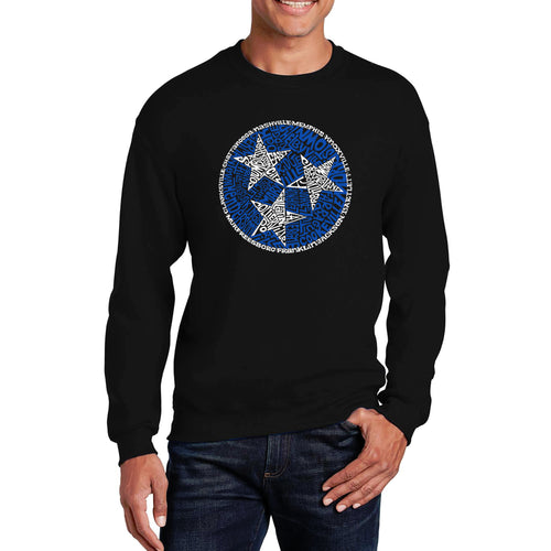 Tennessee Tristar - Men's Word Art Crewneck Sweatshirt