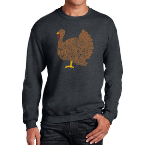 Thanksgiving - Men's Word Art Crewneck Sweatshirt