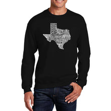 Load image into Gallery viewer, The Great State of Texas - Men&#39;s Word Art Crewneck Sweatshirt