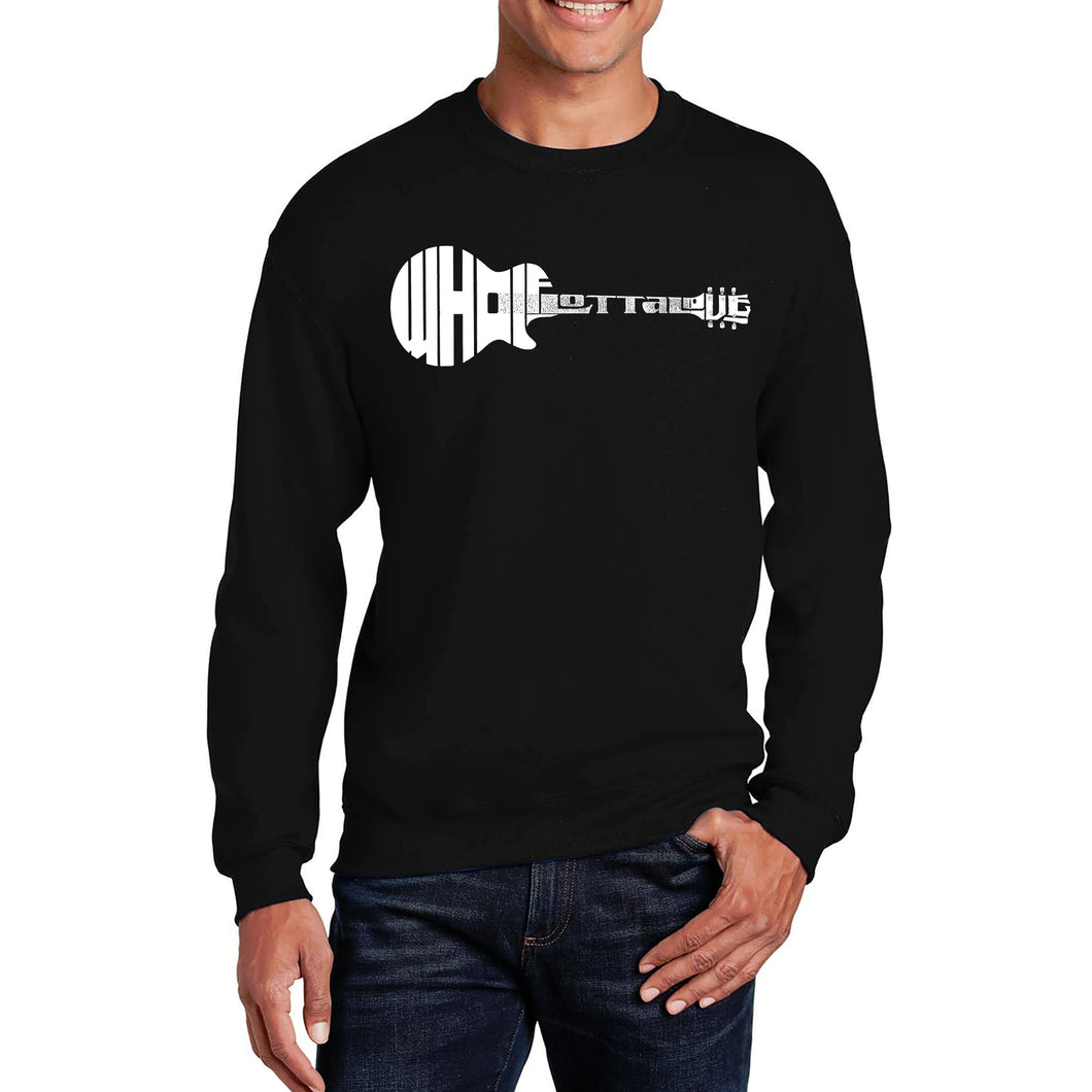 Whole Lotta Love - Men's Word Art Crewneck Sweatshirt