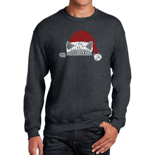 Load image into Gallery viewer, Christmas Peeking Cat - Men&#39;s Word Art Crewneck Sweatshirt