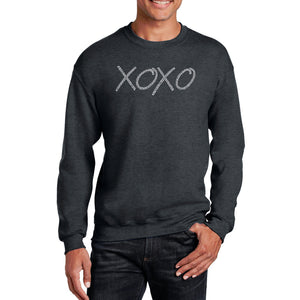 XOXO - Men's Word Art Crewneck Sweatshirt