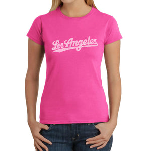 LOS ANGELES NEIGHBORHOODS - Women's Word Art T-Shirt