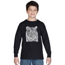 Load image into Gallery viewer, Big Cats - Boy&#39;s Word Art Long Sleeve