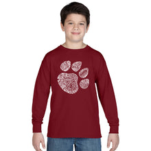 Load image into Gallery viewer, Cat Paw -  Boy&#39;s Word Art Long Sleeve