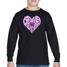Load image into Gallery viewer, Forever In Our Hearts - Boy&#39;s Word Art Long Sleeve T-Shirt