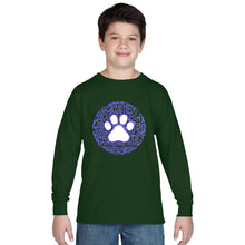 Load image into Gallery viewer, Gandhi&#39;s Quote on Animal Treatment - Boy&#39;s Word Art Long Sleeve