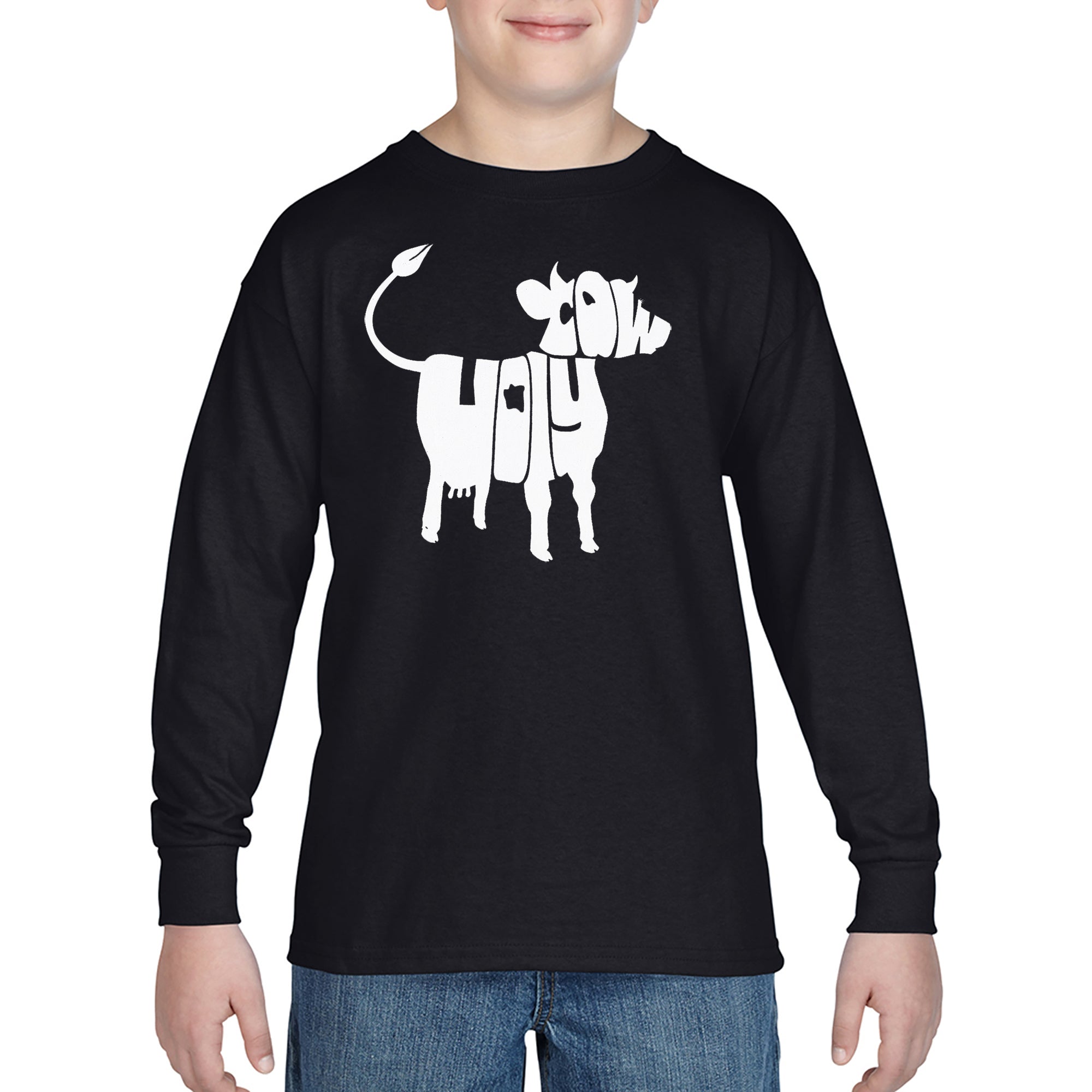 LA Pop Art Boy's Word Art Long Sleeve - Lets Go Brandon