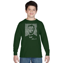 Load image into Gallery viewer, ABRAHAM LINCOLN GETTYSBURG ADDRESS - Boy&#39;s Word Art Long Sleeve
