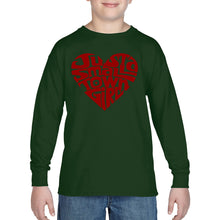 Load image into Gallery viewer, LA Pop Art Boy&#39;s Word Art Long Sleeve - Just a Small Town Girl