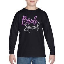 Load image into Gallery viewer, Boy&#39;s Word Art Long Sleeve - Bride Squad