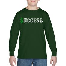 Load image into Gallery viewer, LA Pop Art Boy&#39;s Word Art Long Sleeve - Success