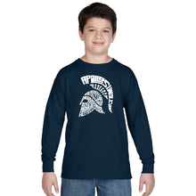 Load image into Gallery viewer, SPARTAN - Boy&#39;s Word Art Long Sleeve