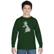 Load image into Gallery viewer, GOD SAVE THE QUEEN - Boy&#39;s Word Art Long Sleeve