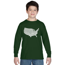 Load image into Gallery viewer, THE STAR SPANGLED BANNER - Boy&#39;s Word Art Long Sleeve