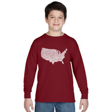 Load image into Gallery viewer, THE STAR SPANGLED BANNER - Boy&#39;s Word Art Long Sleeve