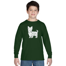 Load image into Gallery viewer, Yorkie - Boy&#39;s Word Art Long Sleeve
