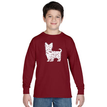 Load image into Gallery viewer, Yorkie - Boy&#39;s Word Art Long Sleeve