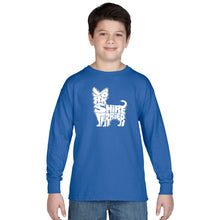 Load image into Gallery viewer, Yorkie - Boy&#39;s Word Art Long Sleeve