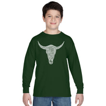Load image into Gallery viewer, COUNTRY MUSIC&#39;S ALL TIME HITS - Boy&#39;s Word Art Long Sleeve