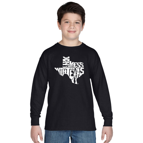 DONT MESS WITH TEXAS - Boy's Word Art Long Sleeve