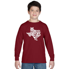 Load image into Gallery viewer, DONT MESS WITH TEXAS - Boy&#39;s Word Art Long Sleeve