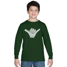 Load image into Gallery viewer, TOP WORLDWIDE SURFING SPOTS - Boy&#39;s Word Art Long Sleeve