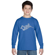 Load image into Gallery viewer, POPULAR SKATING MOVES &amp; TRICKS - Boy&#39;s Word Art Long Sleeve