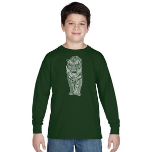 TIGER - Boy's Word Art Long Sleeve