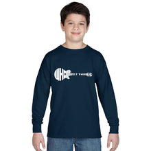 Load image into Gallery viewer, Whole Lotta Love - Boy&#39;s Word Art Long Sleeve