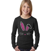 Load image into Gallery viewer, Bunny Ears  - Girl&#39;s Word Art Long Sleeve