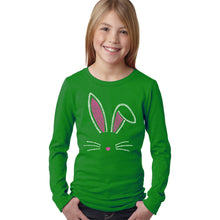 Load image into Gallery viewer, Bunny Ears  - Girl&#39;s Word Art Long Sleeve