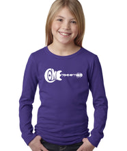 Load image into Gallery viewer, LA Pop Art Girl&#39;s Word Art Long Sleeve - COME TOGETHER