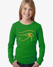 Load image into Gallery viewer, LA Pop Art Girl&#39;s Word Art Long Sleeve - EGYPT