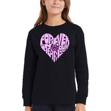 Load image into Gallery viewer, Forever In Our Hearts - Girl&#39;s Word Art Long Sleeve T-Shirt