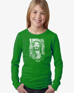 LA Pop Art Girl's Word Art Long Sleeve - JESUS