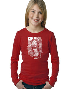 LA Pop Art Girl's Word Art Long Sleeve - JESUS