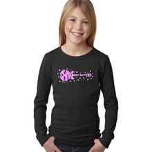 Load image into Gallery viewer, Shake it Off - Girl&#39;s Word Art Long Sleeve T-Shirt