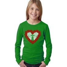 Load image into Gallery viewer, Girl&#39;s Word Art Long Sleeve - Til Death Do Us Part